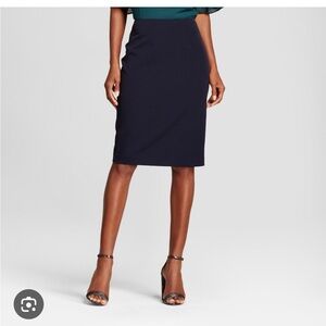 Knee length pencil skirt